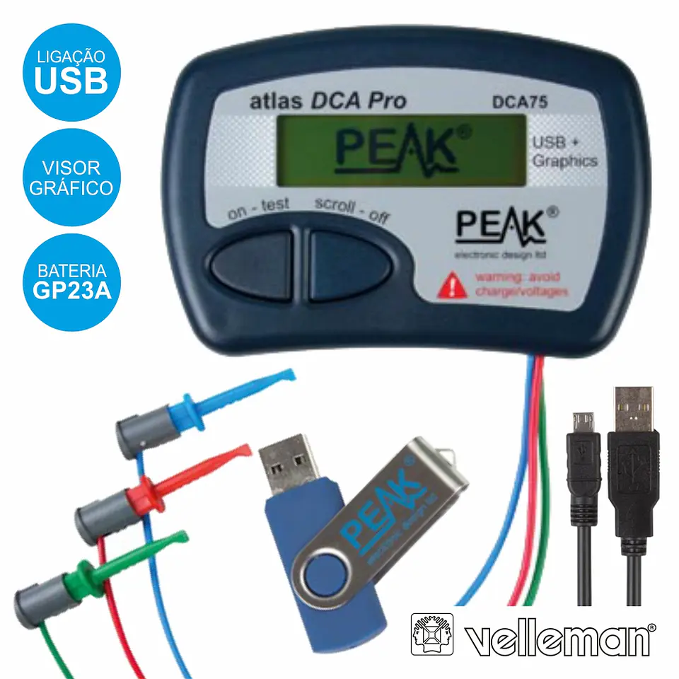 TESTADOR DE SEMICONDUTORES VELLEMAN 1