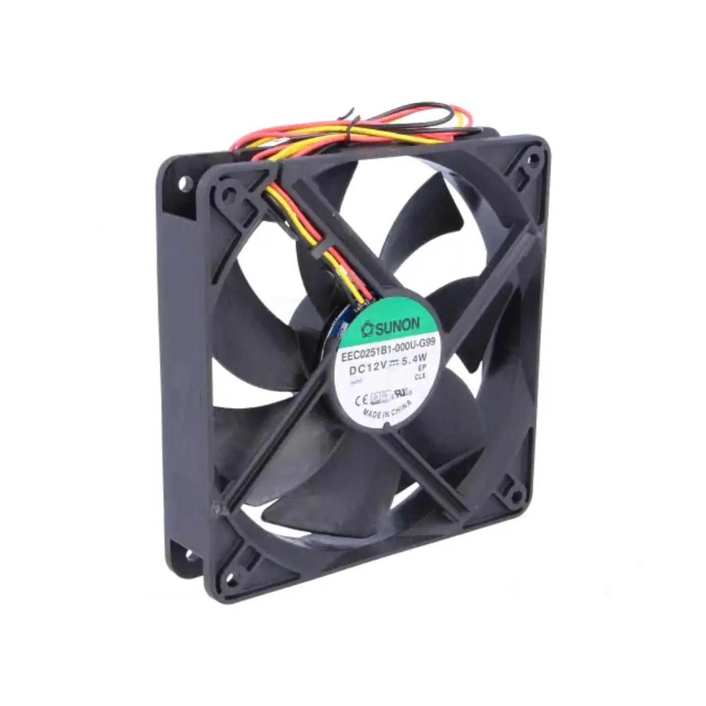Ventoinha 12VDC 120x120x25mm 3 Fios EEC0251B1-000U-G99 SUNON 1