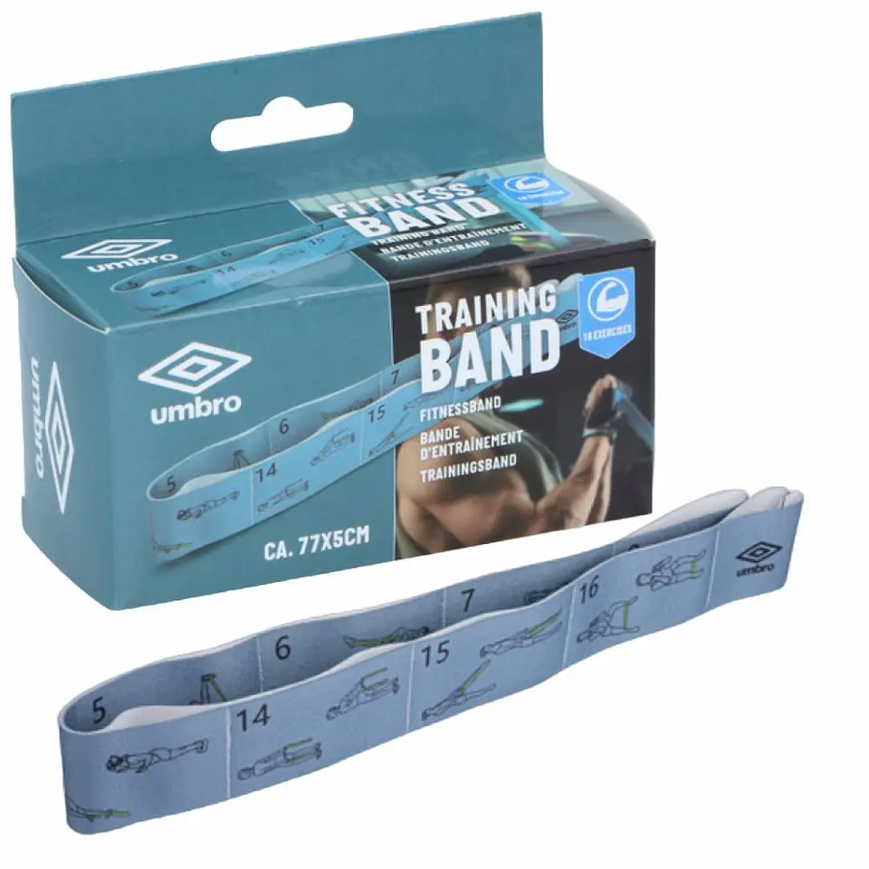Banda De Treino Com 16 Exercícios 77x5cm UMBRO 1