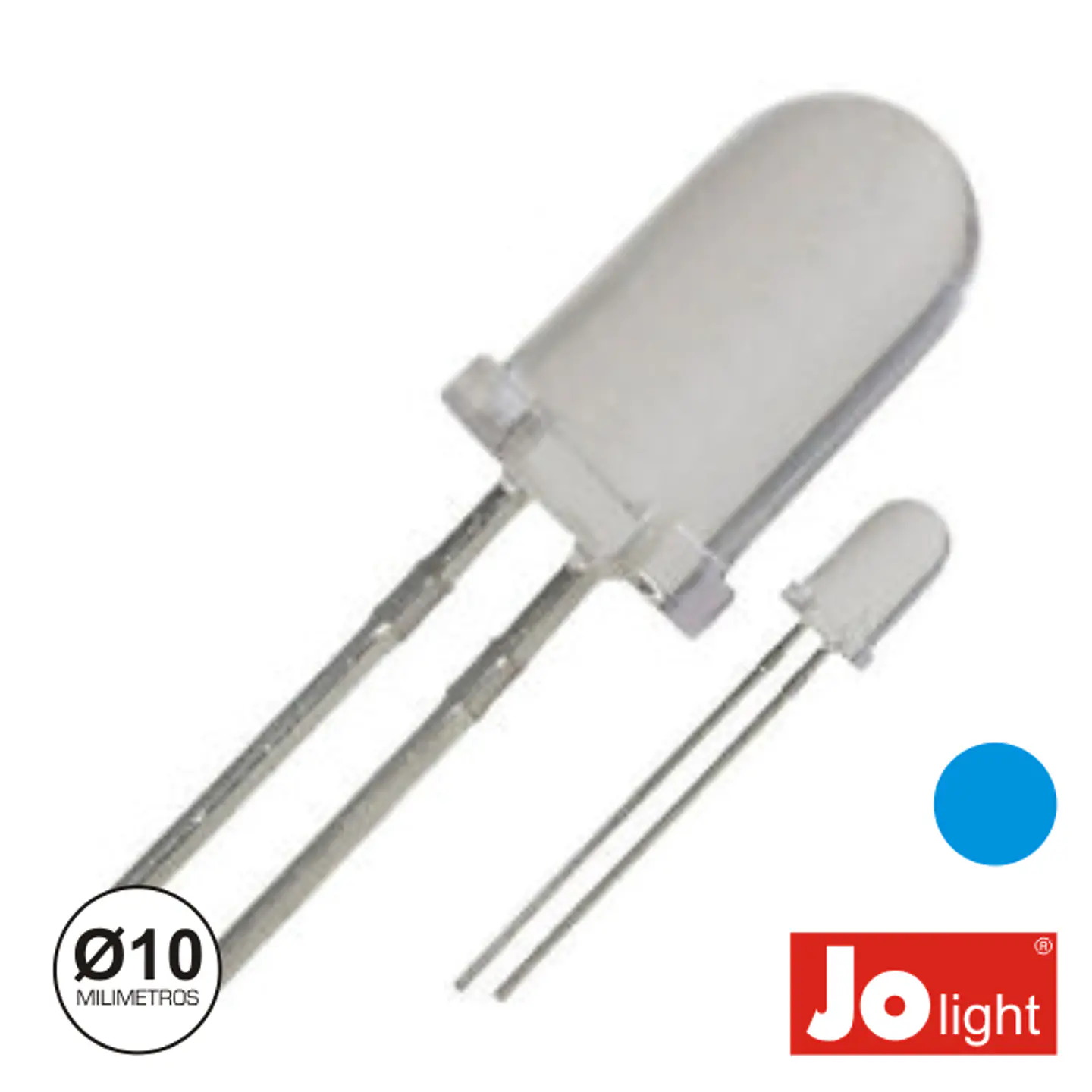 LED 10MM ALTO BRILHO AZUL JOLIGHT 1