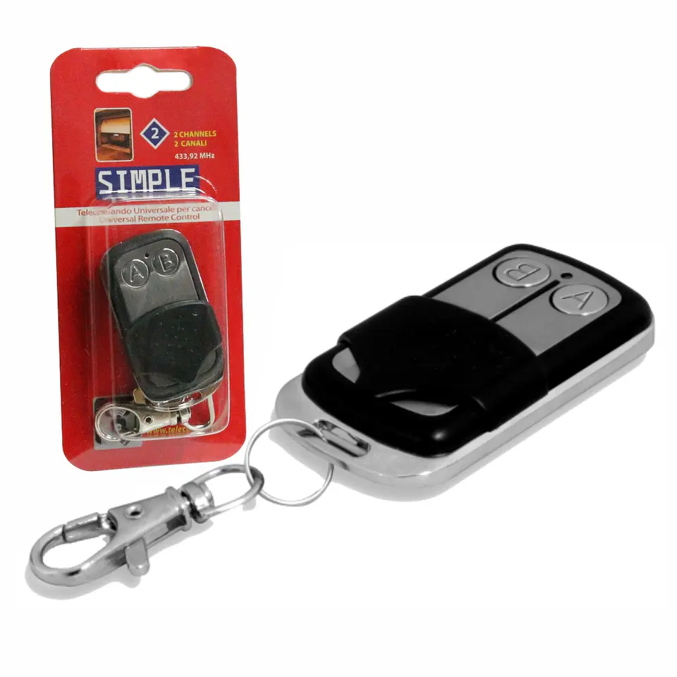 TELECOMANDO GARAGEM UNIVERSAL 2 CANAIS 433MHZ 1