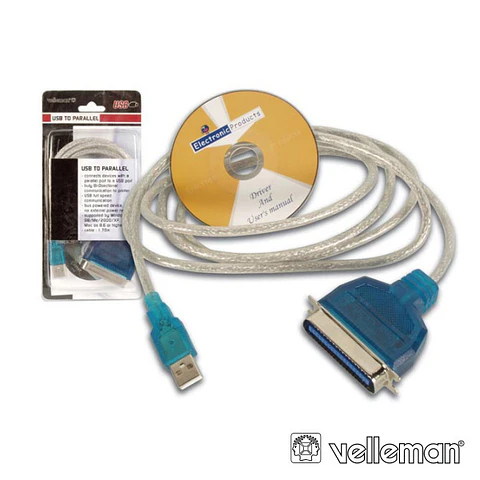 CABO ADAPTADOR USB / PORTA PARALELA CENTRONIC 1.2M VELLEMAN
