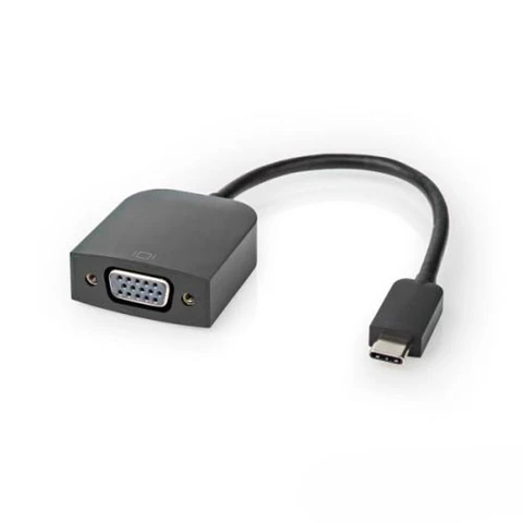 Cabo USB-C Macho / VGA Fêmea 0,2 m Preto NEDIS