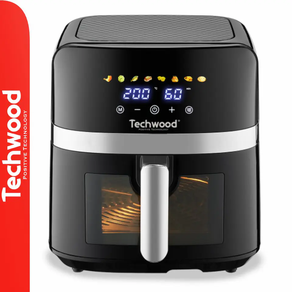 Fritadeira Elétrica S/ Óleo 1700W 8L~2kg TECHWOOD 1