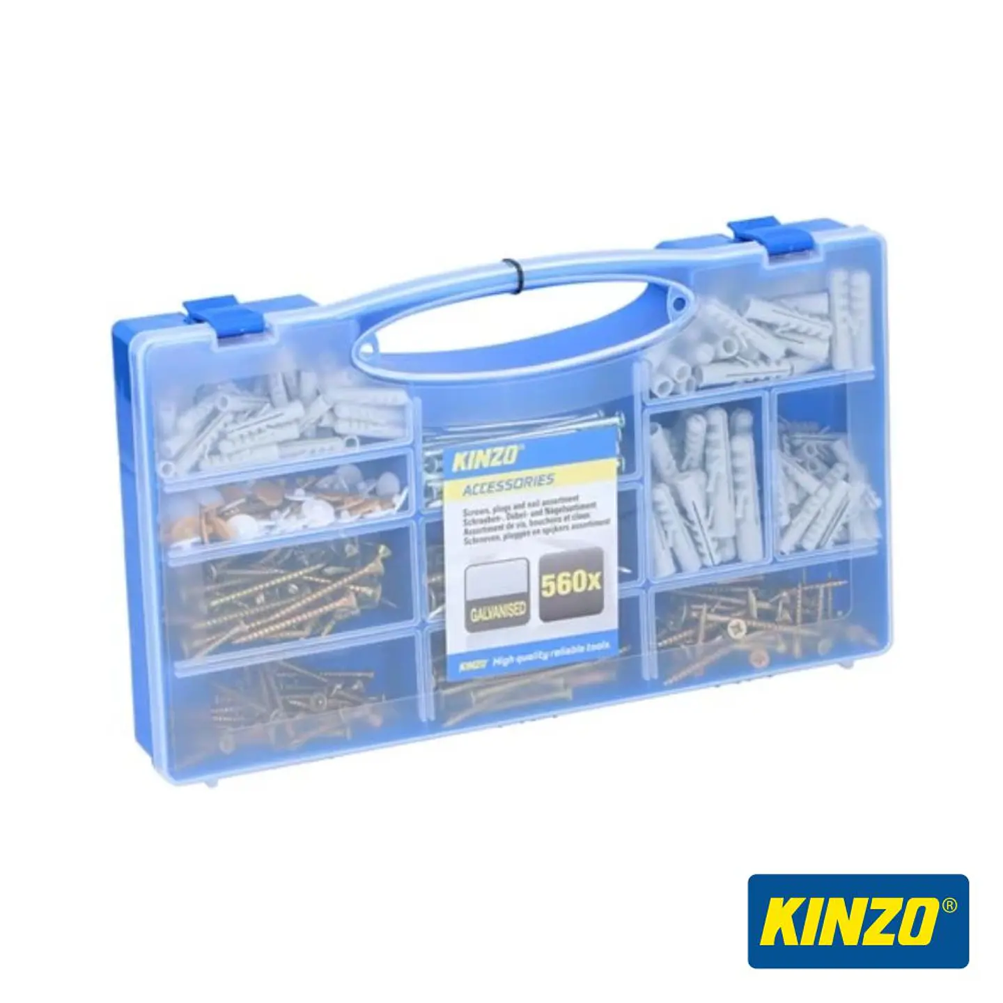 Conjunto De Buchas e Parafusos 560Pcs. KINZO 1