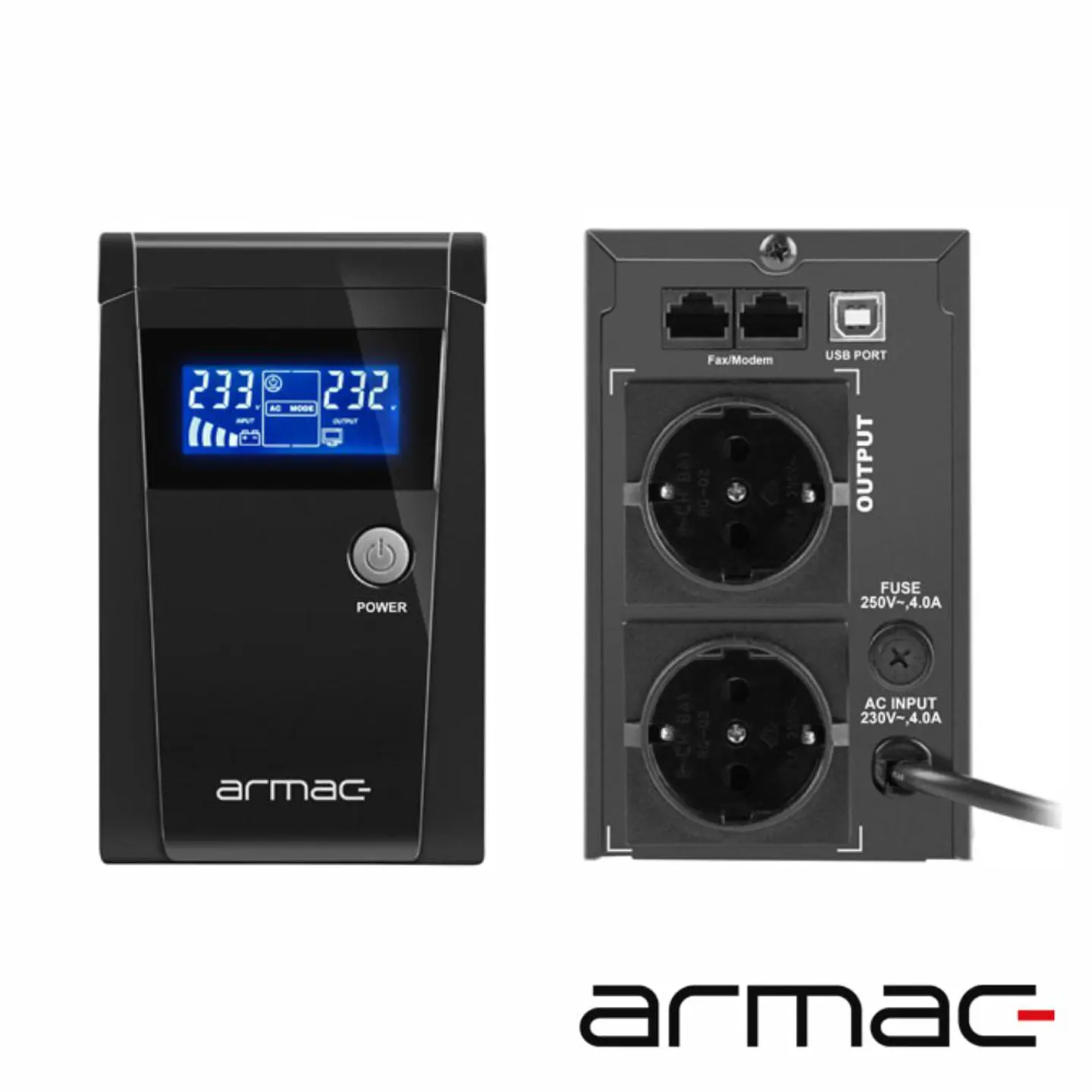 UPS 650VA 390W 230V ARMAC 1