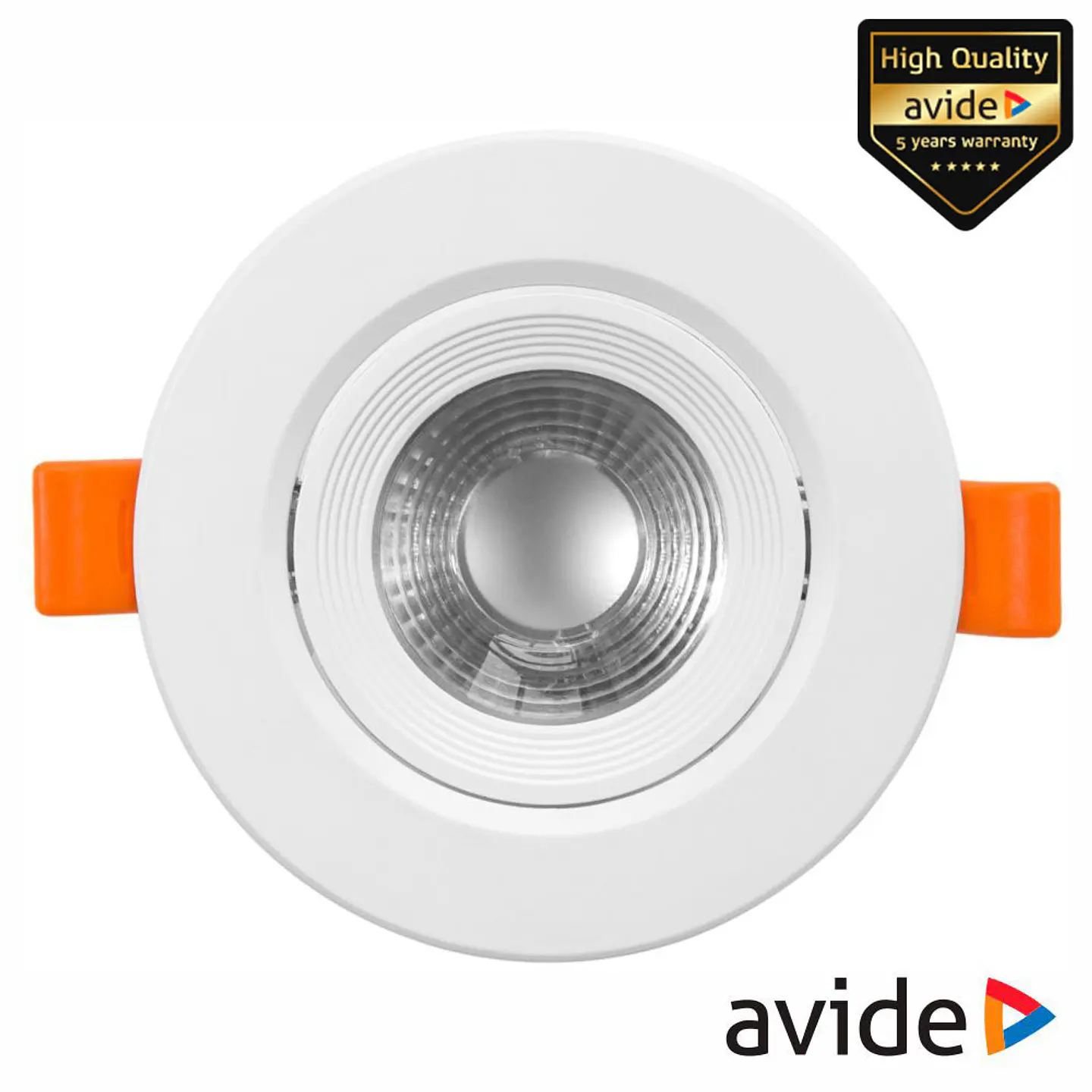 Painel LEDS Redondo 7W 90mm 6400K 570lm AVIDE 1
