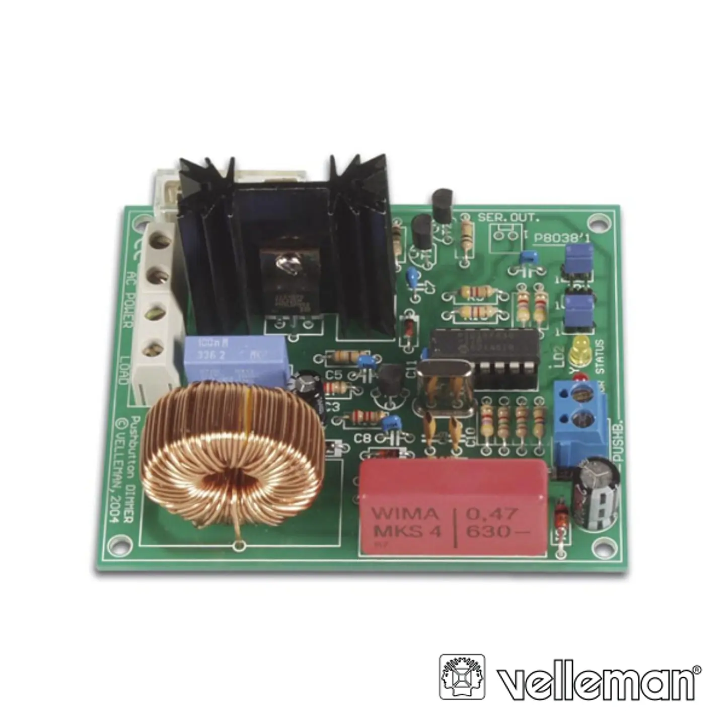 KIT DIMMER DE ALTA POTÊNCIA 1KW@230V VELLEMAN 1