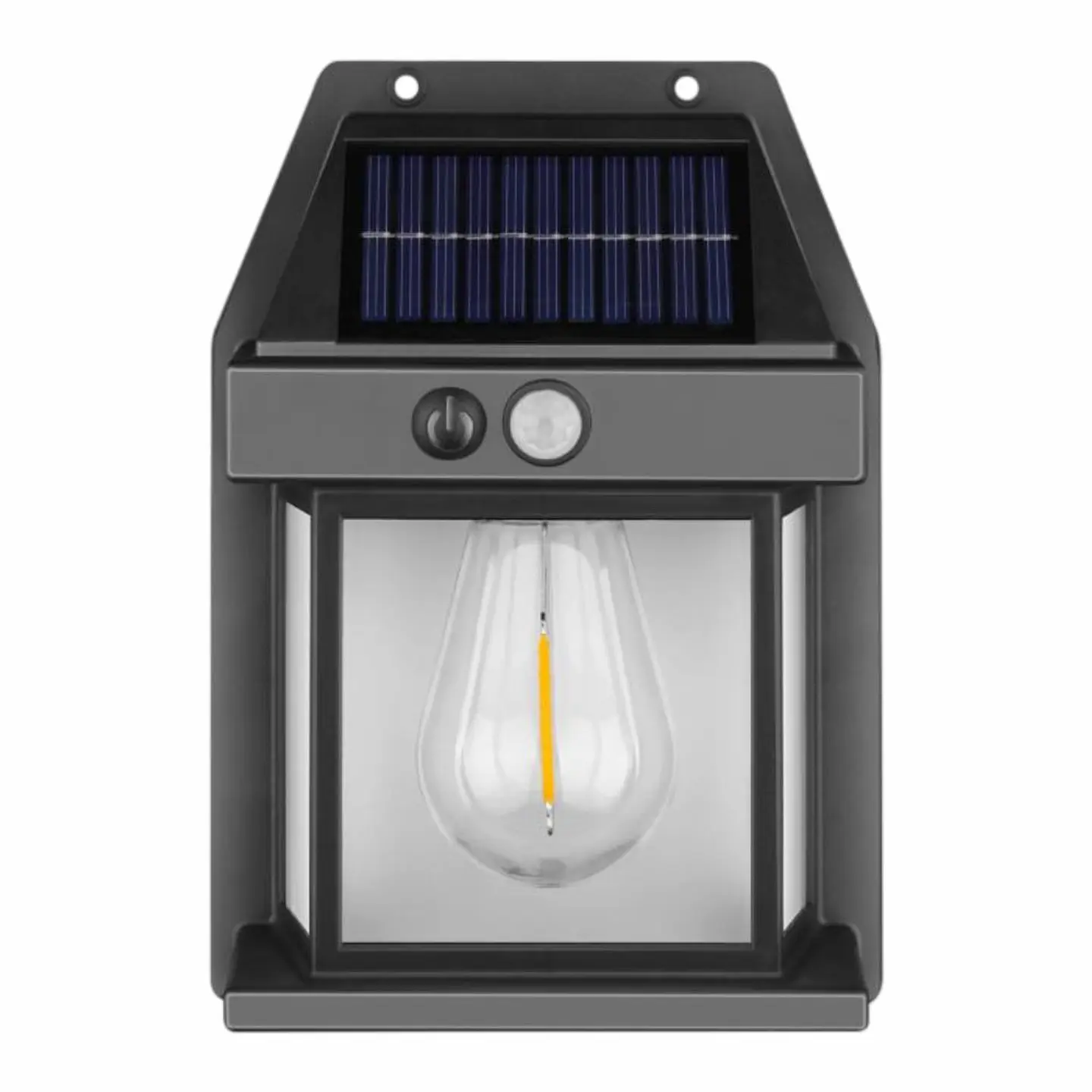 Aplique LED Solar 1W C/ Sensor Movimento PIR 3000K 1