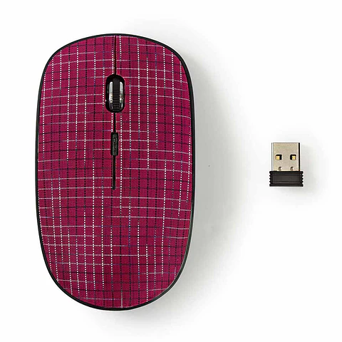 Rato S/ fios 1600 dpi 3 botões Rosa NEDIS