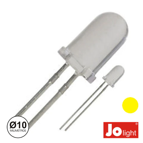 LED 10MM ALTO BRILHO AMARELO JOLIGHT