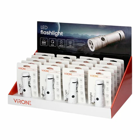 Expositor com 20 Lanternas LED 300mAh 200lm VIRONE
