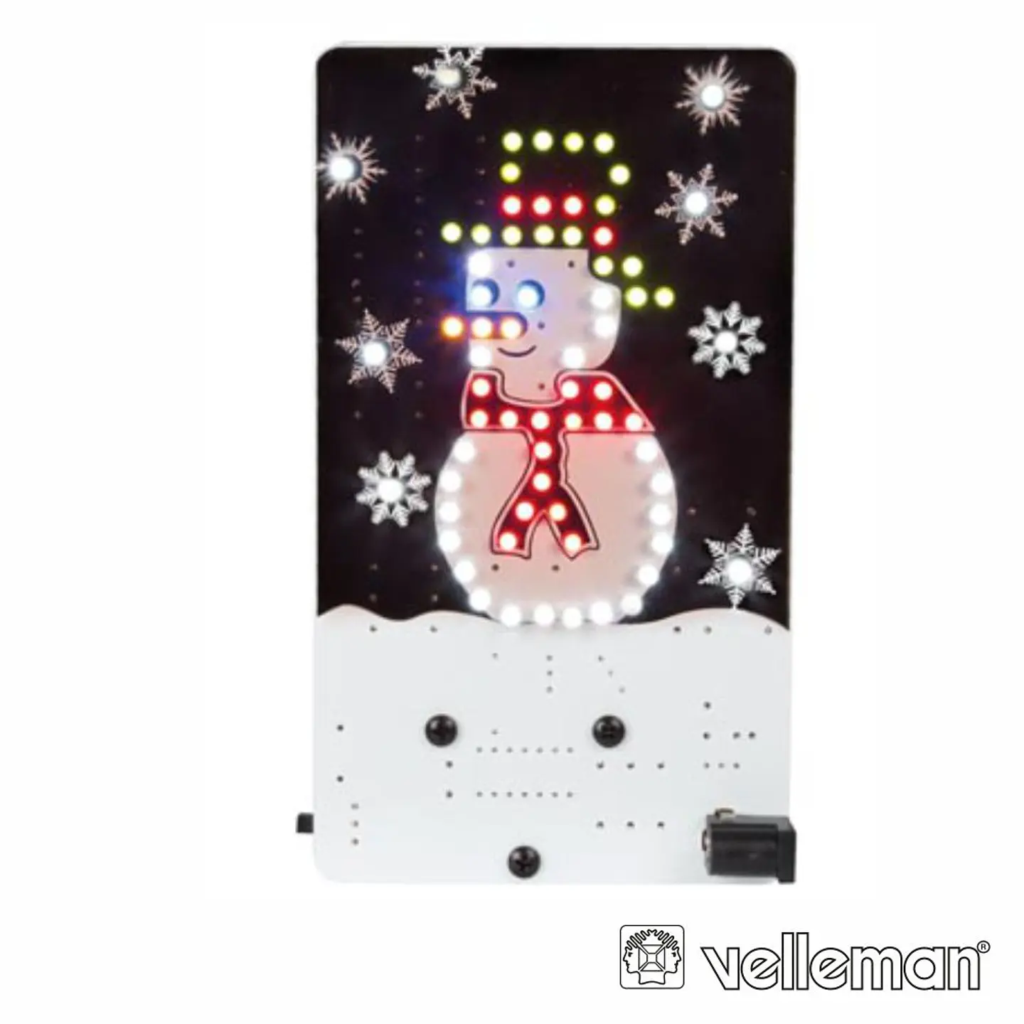 KIT BONECO DE NEVE C/ 69 LEDS COLORIDOS VELLEMAN 1