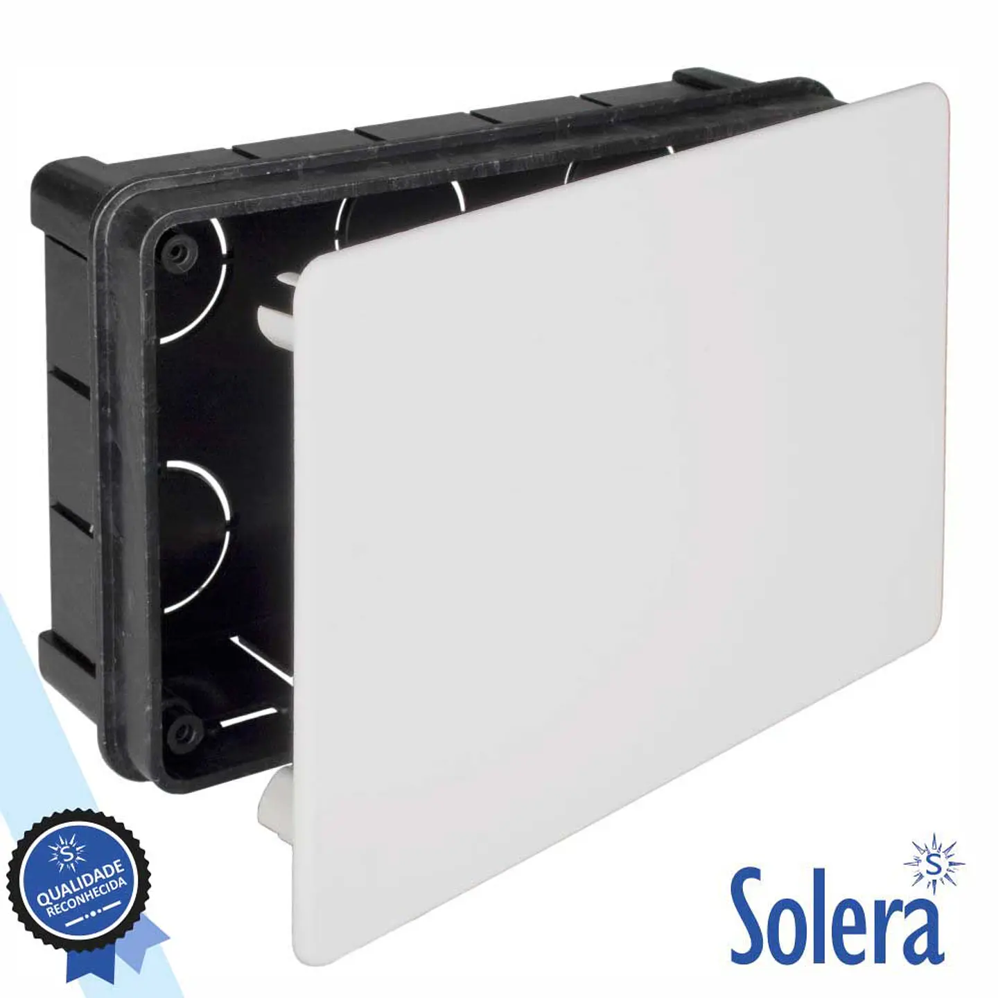 CAIXA DE PASSAGEM EMBUTIR C/ 16 ENTRADAS 160x100x50MM SOLERA 1