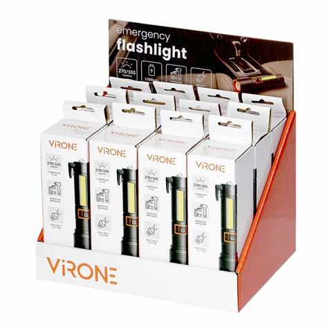 Expositor 12x Lanternas LED 5/1W 270lm IP44 VIRONE