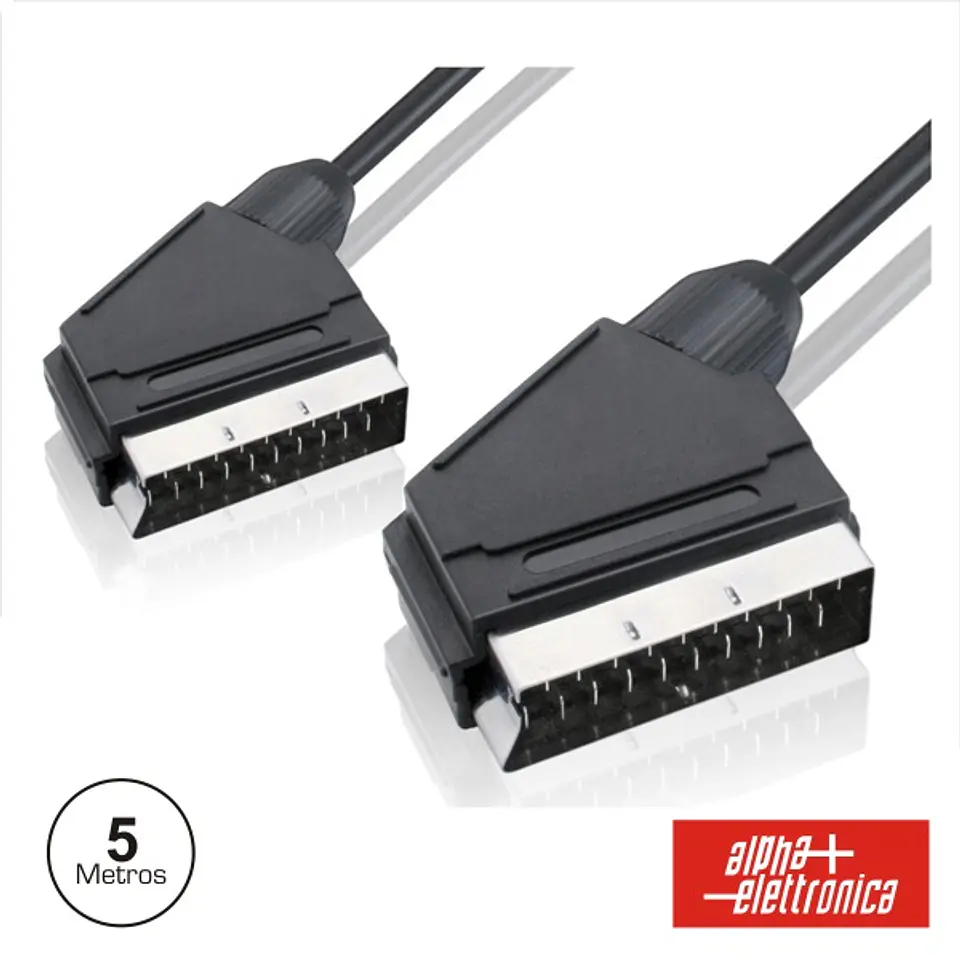CABO SCART MACHO/MACHO 21P 5M 1