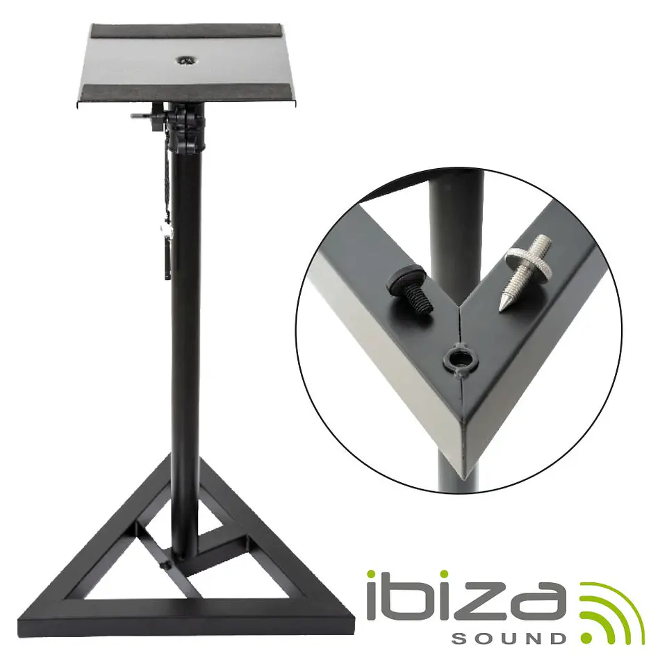 Suporte P/ Colunas Preto 20kg IBIZA 1
