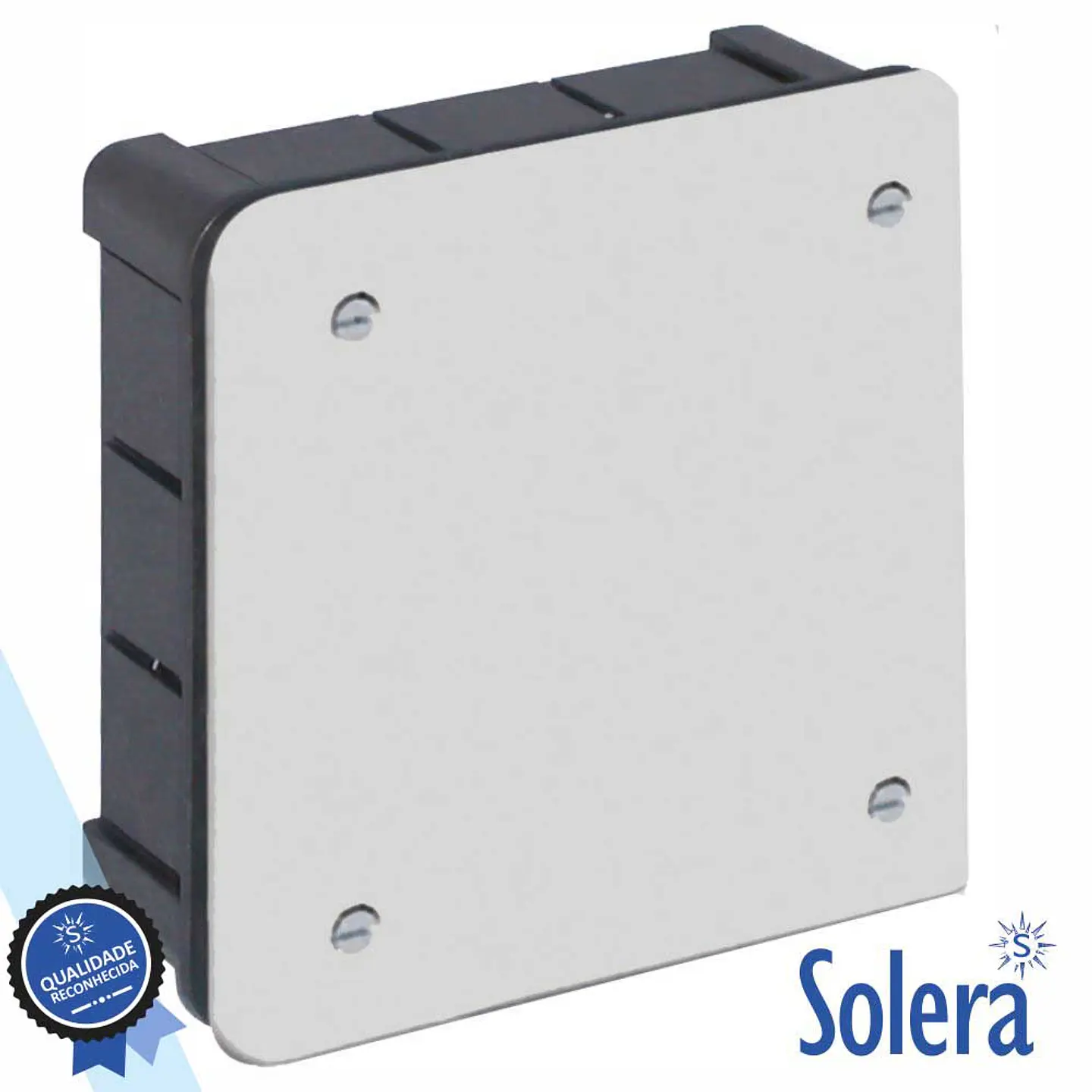 CAIXA DE PASSAGEM EMBUTIR C/ 12 ENTRADAS 100x100x45MM SOLERA 1