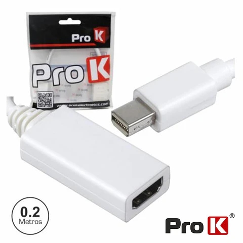 ADAPTADOR MINI DISPLAYPORT MACHO / HDMI FÊMEA PROK