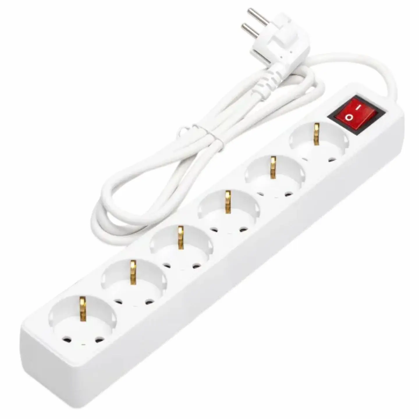 TOMADA ELÉTRICA C/ 6 SAÍDAS INTERRUPTOR 1.5M 1