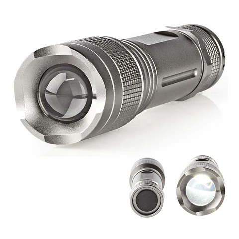 Lanterna LED 5W 330lm IPX5 Cinza NEDIS