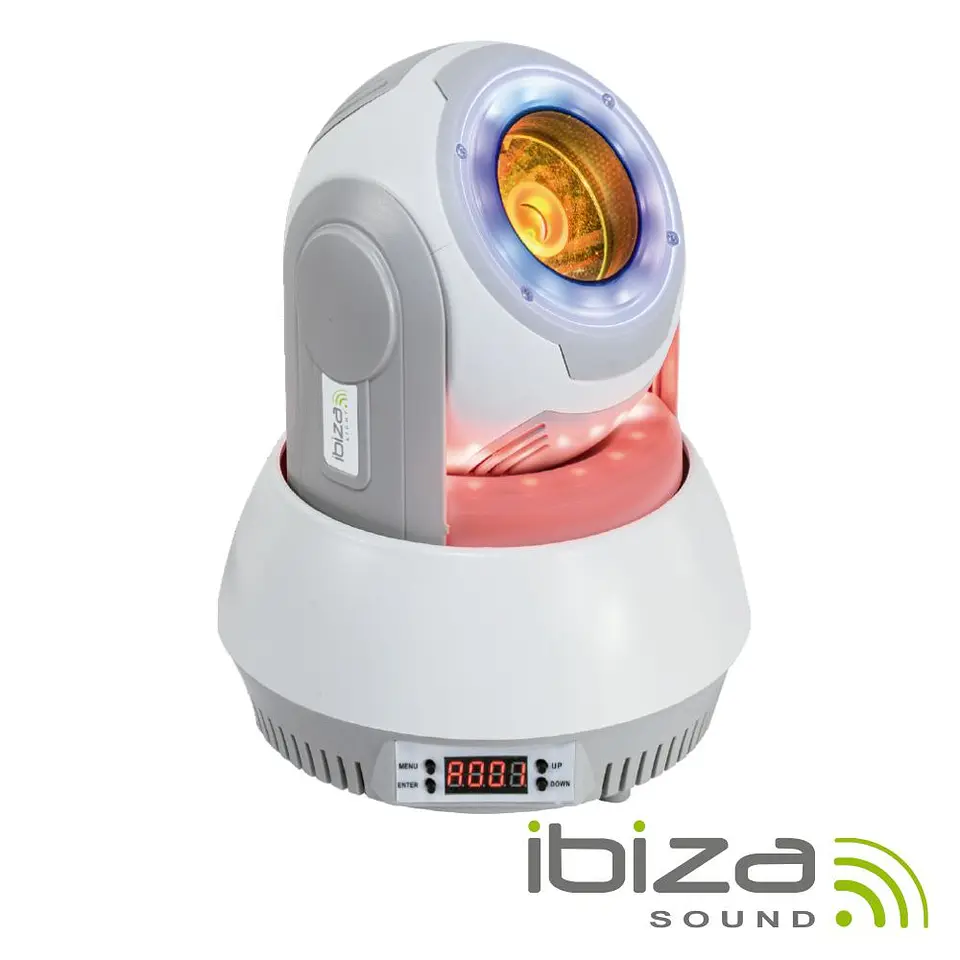 Moving Head 40W 4 Em 1 Beam 2 Anéis LED DMX Mic IBIZA 1