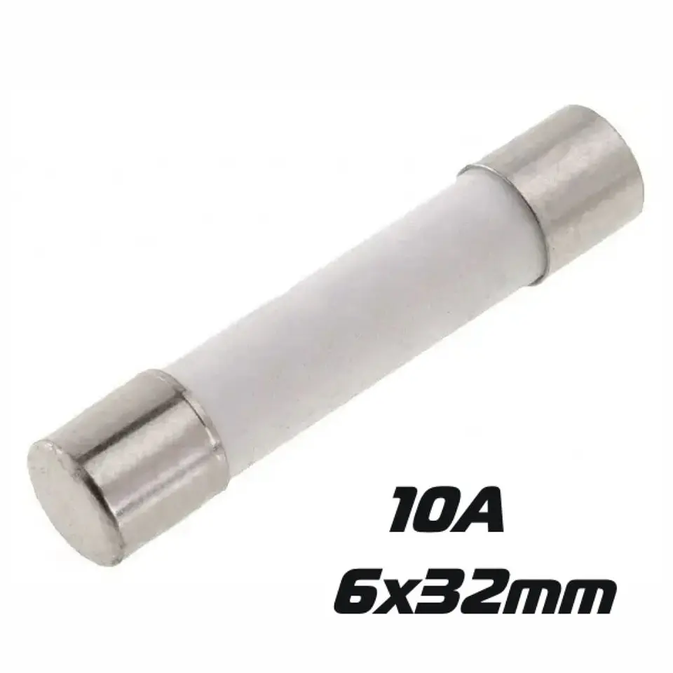 Fusível Cerâmico 6x32 Fusão Lenta 10A (10X) 1