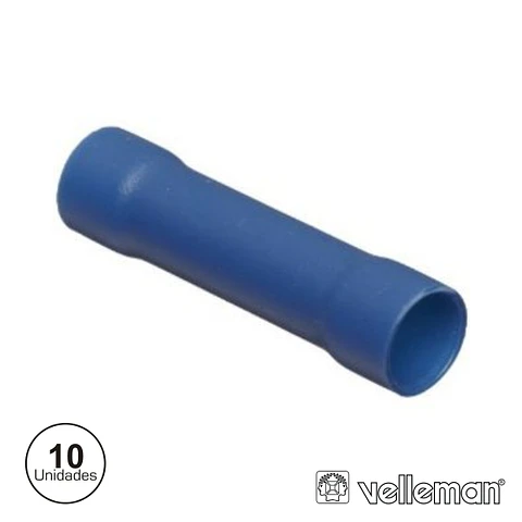 TERMINAL REDONDO ISOLADO 10X AZUL VELLEMAN