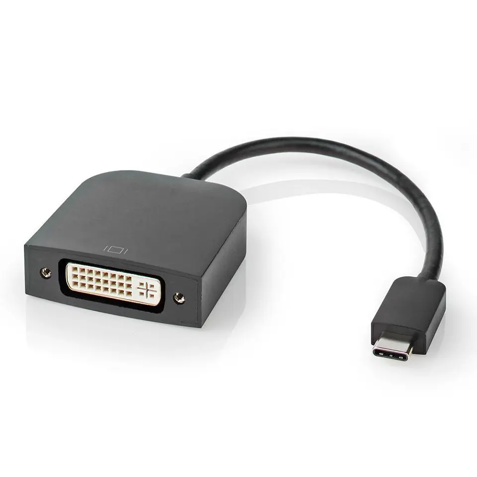 Adaptador USB-C Macho / DVI-D 24+1 Fêmea Preto NEDIS 1