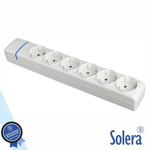 Extensão Elétrica 6x Schuko SOLERA