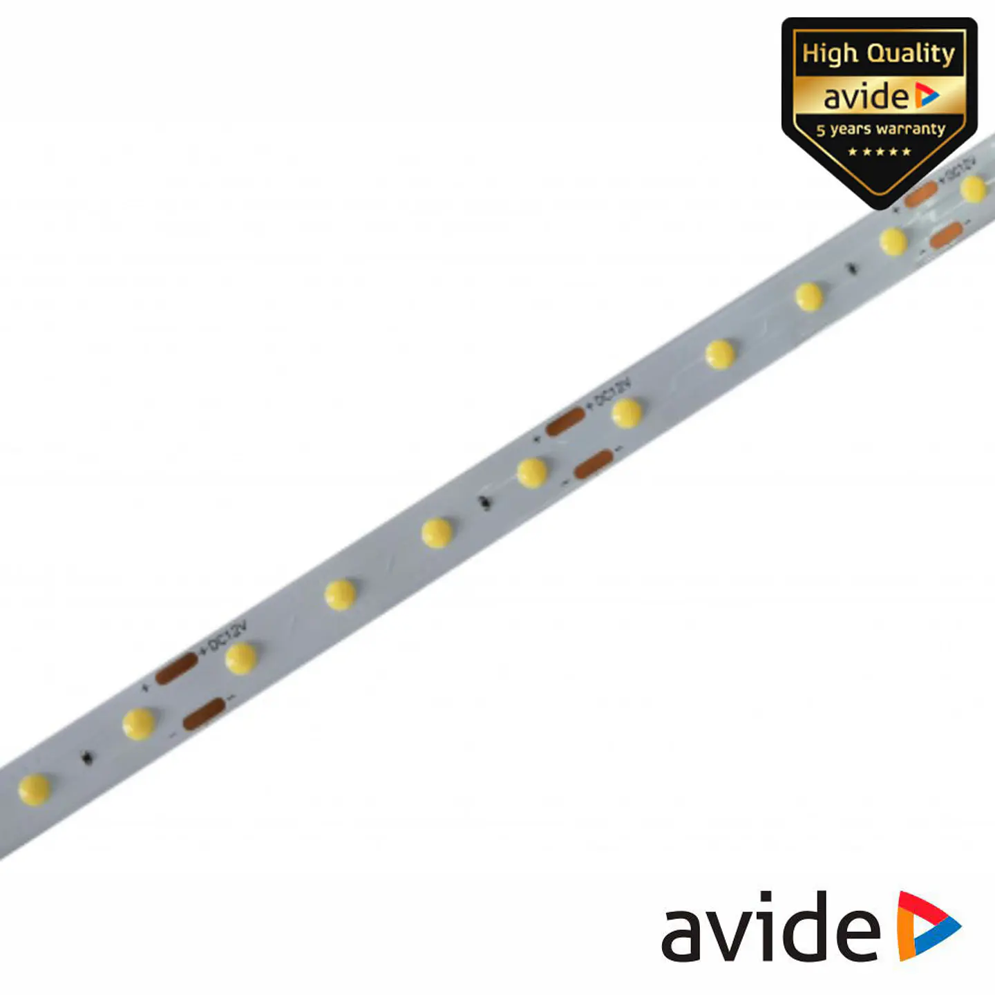 Fita 400 LEDS D-COB 6400K 12V 8W/m 5m IP44 AVIDE 1