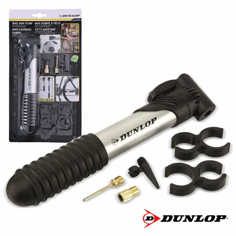 BOMBA MANUAL DE MÃO  C/ 3 ADAPTADORES DUNLOP