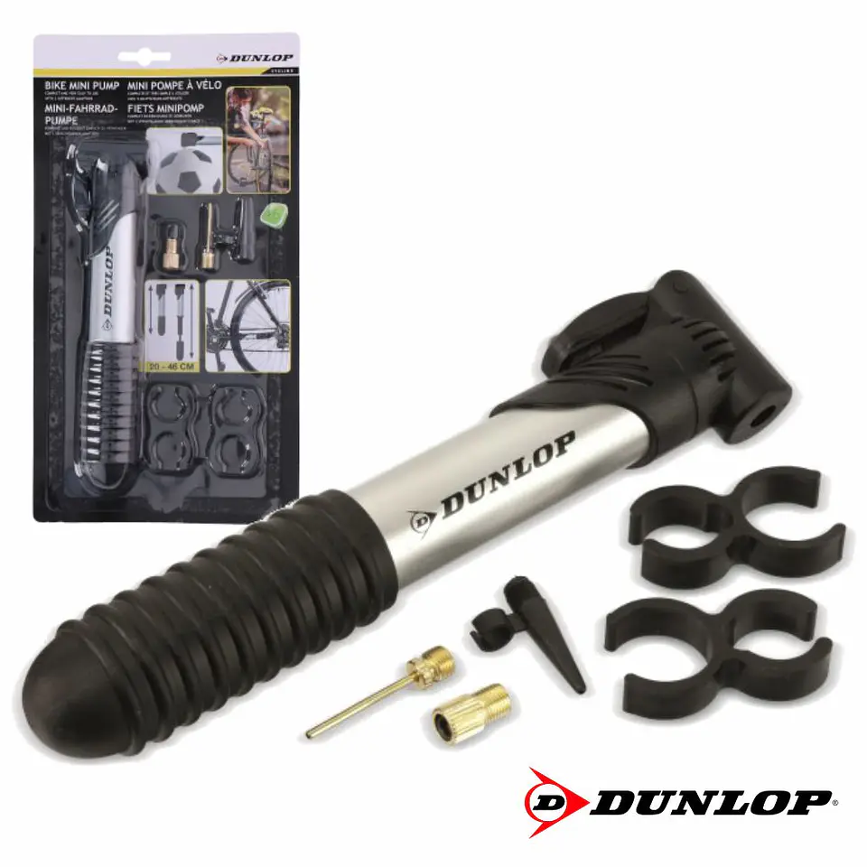BOMBA MANUAL DE MÃO  C/ 3 ADAPTADORES DUNLOP 1