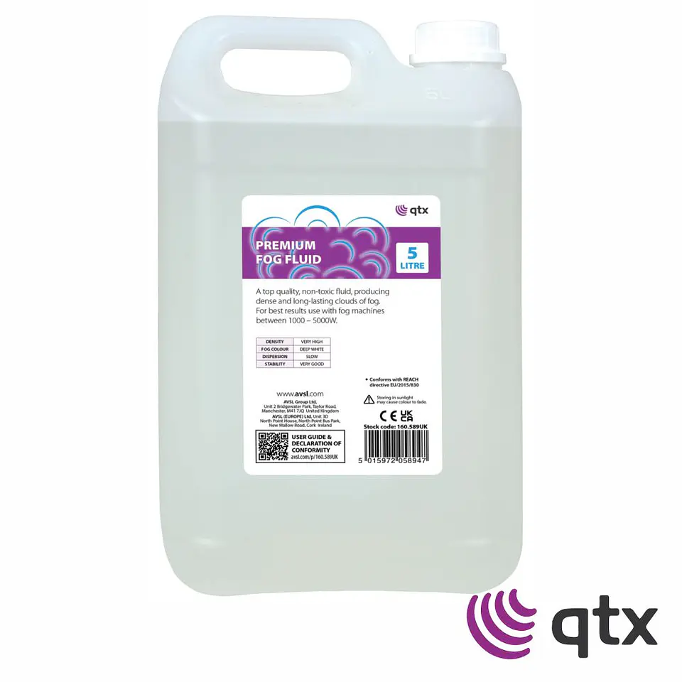 Líquido De Fumos Premium Alta Densidade 5L QTX 1