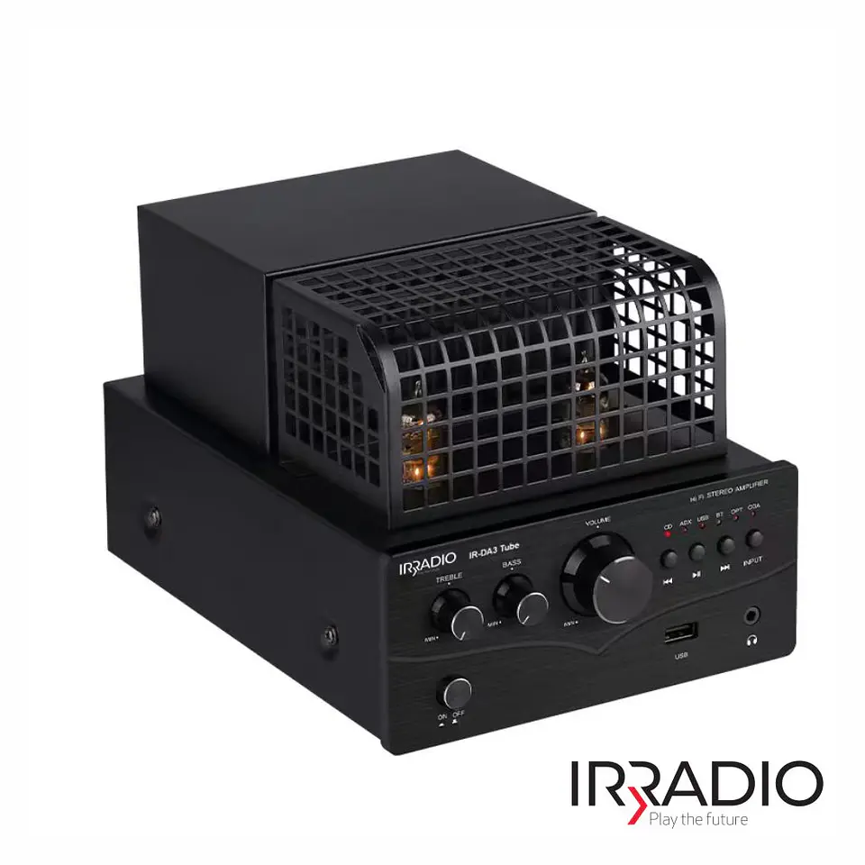 Amplificador A Válvulas 2x25W Vintage USB/AUX IRRADIO 1