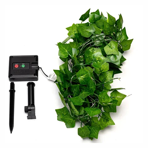 Cortina Solar 70 LEDs 1x1m Em Forma de Plantas