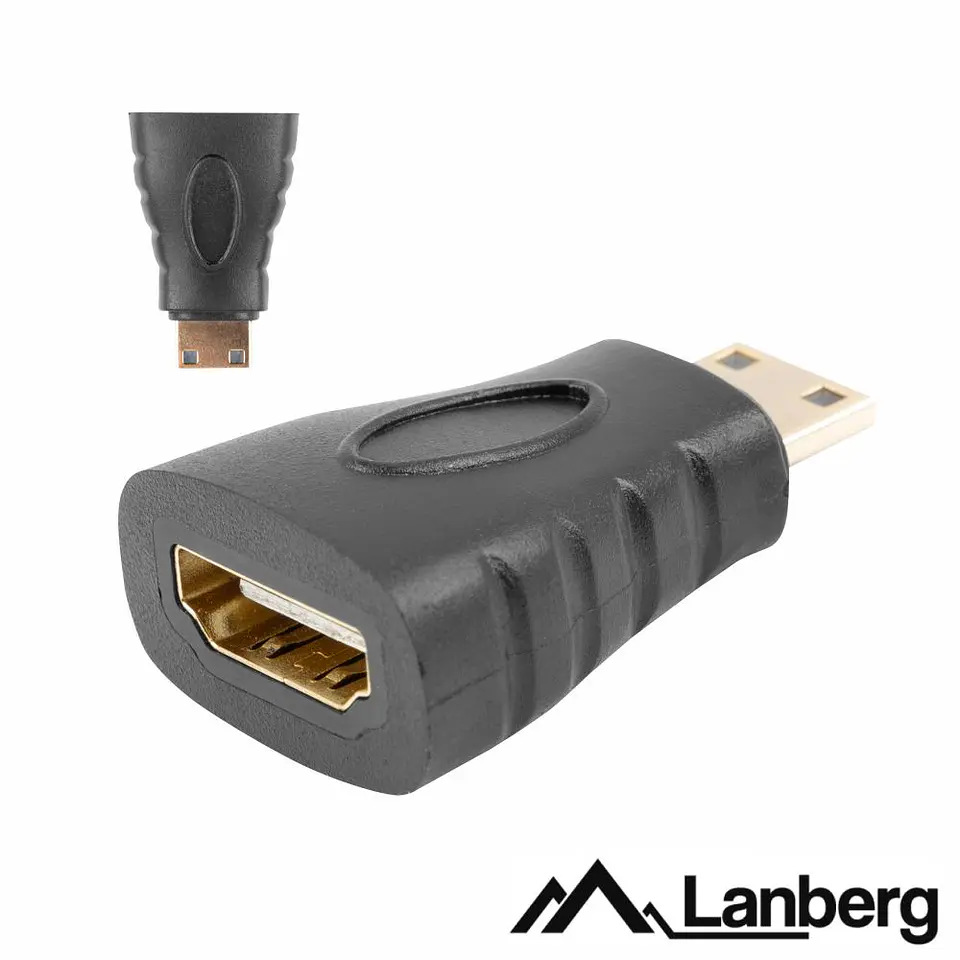 Adaptador Mini HDMI Macho / HDMI Fêmea LANBERG 1
