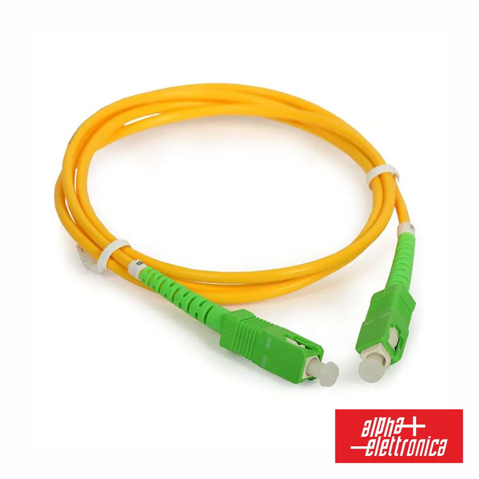 Cabo Fibra Óptica Monomodo ST-APC P/ ST-APC 9/125 OS2 1M 1
