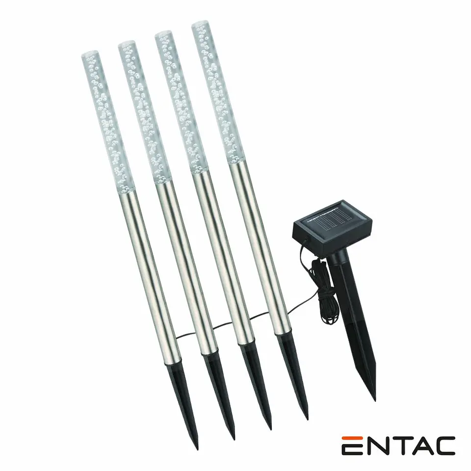 Conjunto 4 Candeeiros Solares 4x 1LED 47cm ENTAC 1