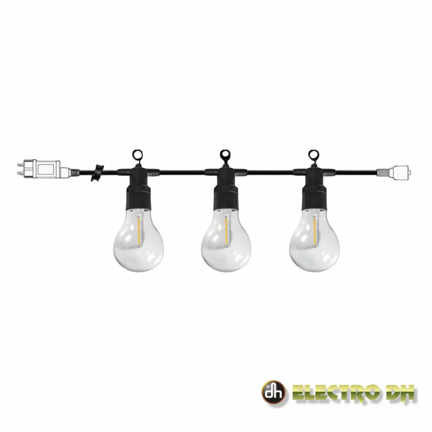 Grinalda 20 LEDs 3000K 9m IP44 EDH 1