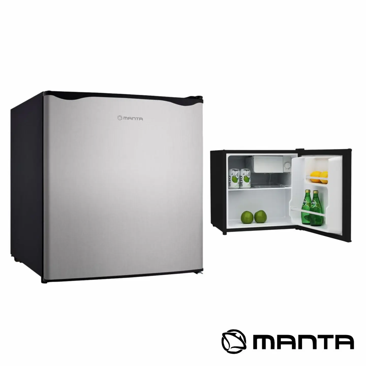 Frigorífico C/ Compressor 46L Cinzento/Preto MANTA 1