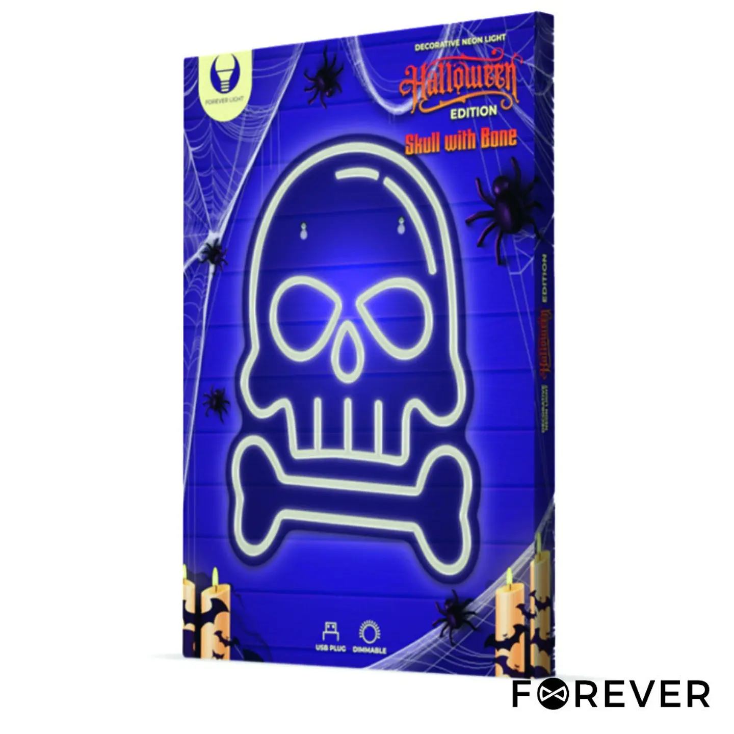 Luz LED Neon Em Forma de Caveira 1