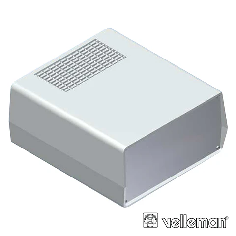 CAIXA ABS E ALUMÍNIO 198x178x90MM CINZA