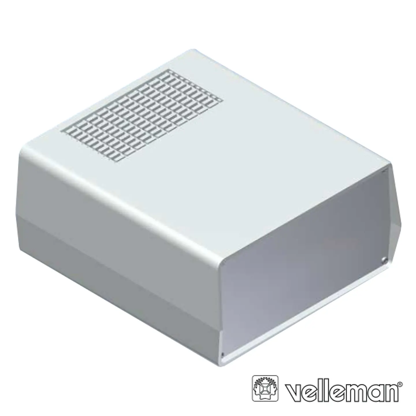 CAIXA ABS E ALUMÍNIO 198x178x90MM CINZA 1
