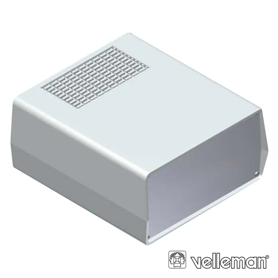 CAIXA ABS E ALUMÍNIO 198x178x90MM CINZA 1