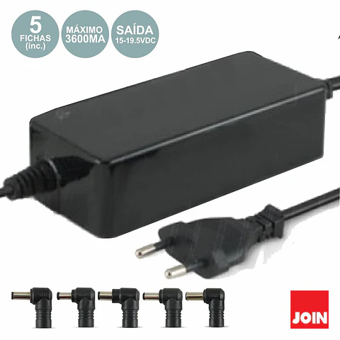 ALIMENTADOR COMPACTO 15-19.5V 3.6A 70W JOIN