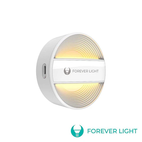 Luz Presença LED Redondo 1.20W 500mAh PIR USB-C FOREVERLIGHT