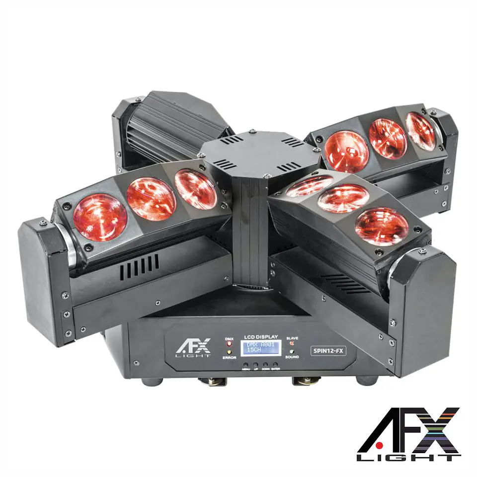 Moving Head Quádruplo 12 LEDS 20W RGBW DMX AFXLIGHT 1
