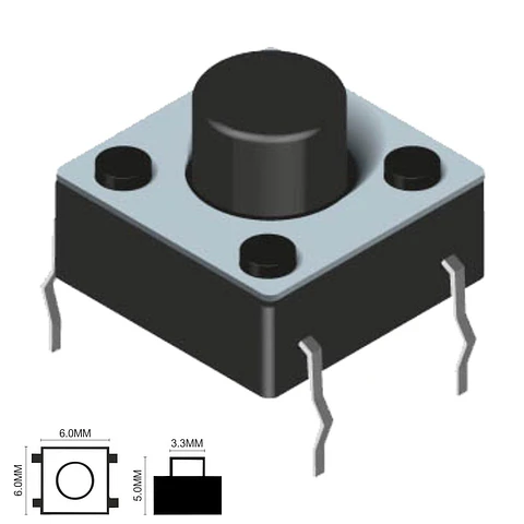 COMUTADOR MICRO SWITCH 6x6MM ALTURA 1.5MM