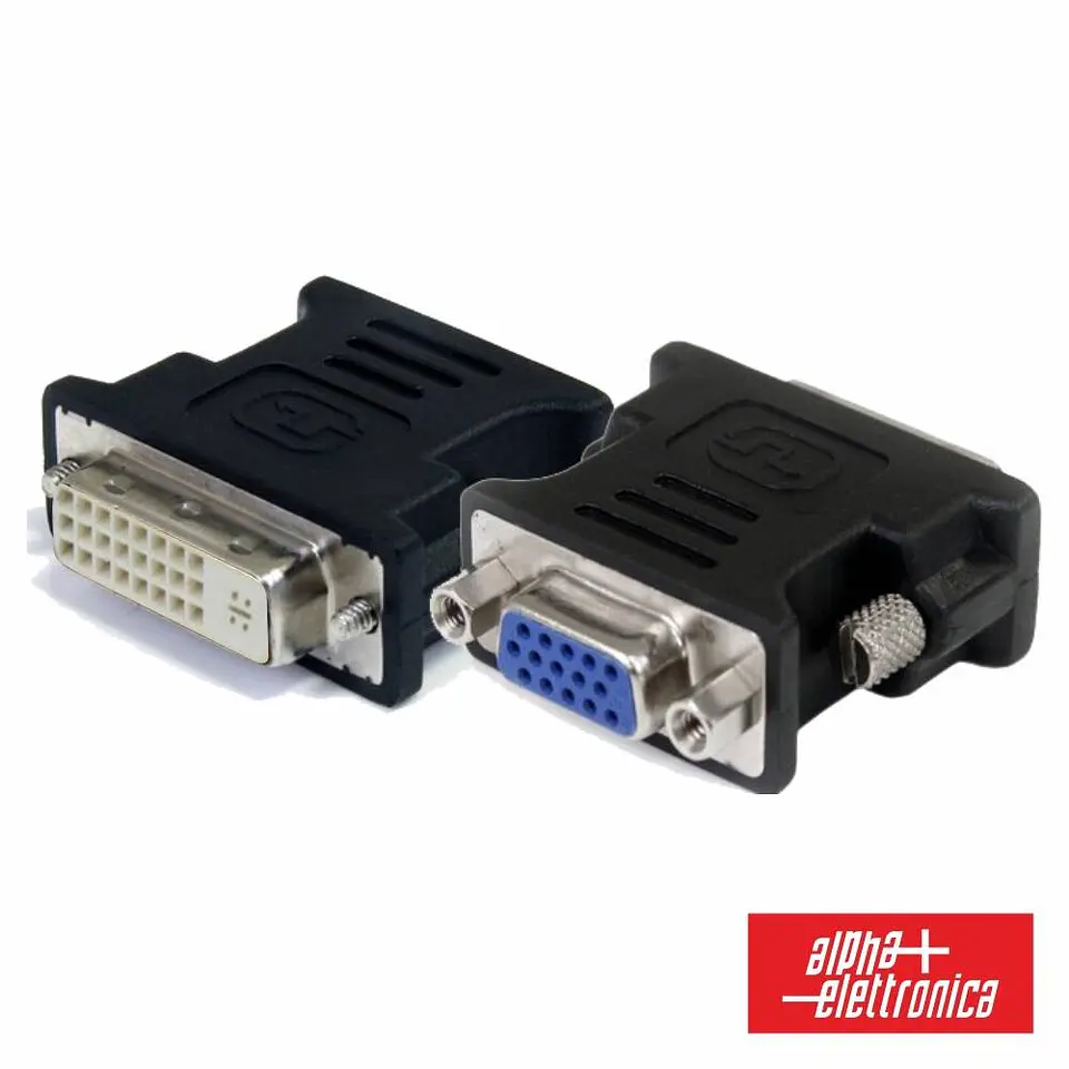 FICHA ADAPTADORA DVI-I DUAL LINK FÊMEA / VGA FÊMEA 1